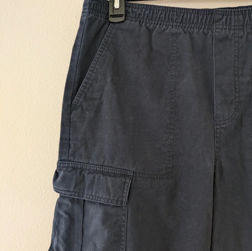 Vintage Canyon River Blues Navy Cotton Cargo Pants Women's size XL - Picture 7 of 8